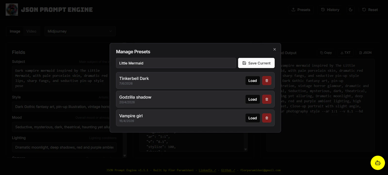 JSON Prompt Engine screenshot 4