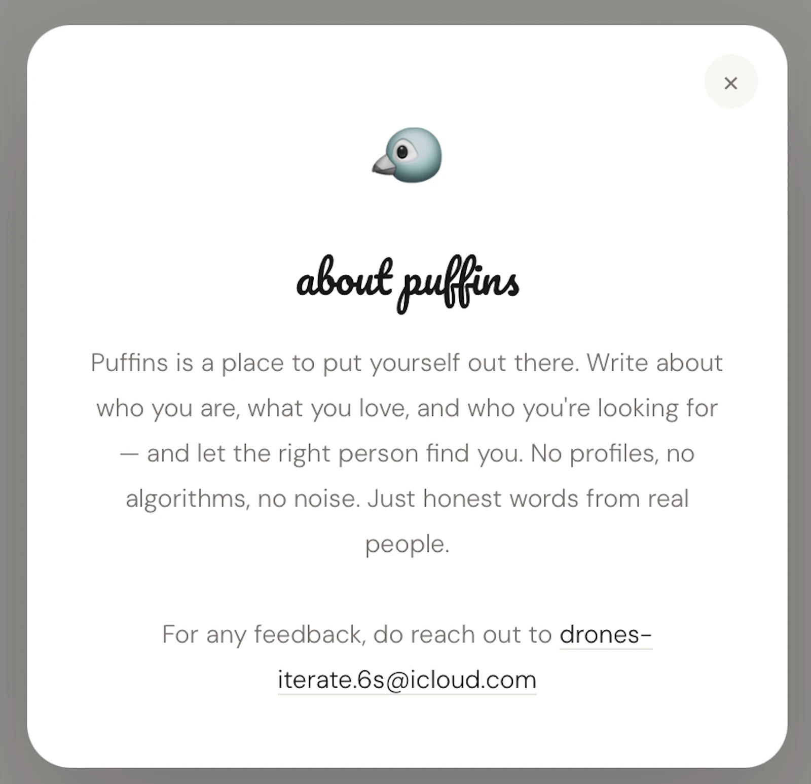Puffins. Meet someone on your terms. screenshot 3