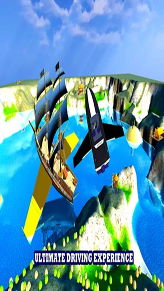 Flying Police Boat Simulator