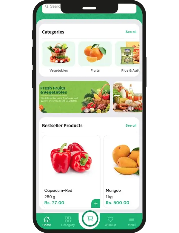VentaGenie grocery app development  - Product Hunt launch logo