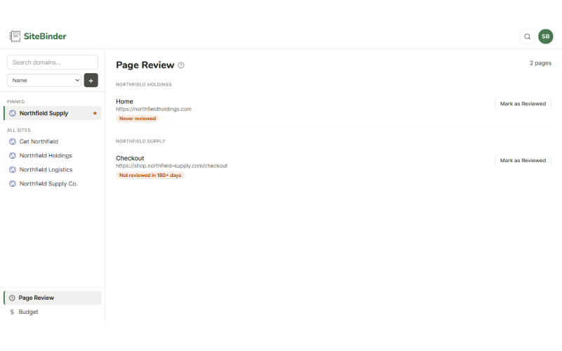 SiteBinder gallery image