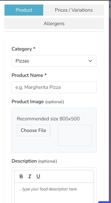 My QRMenu gallery image