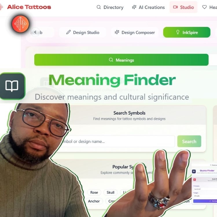 Alice Tattoos - Screenshot 4 showing product features and functionality