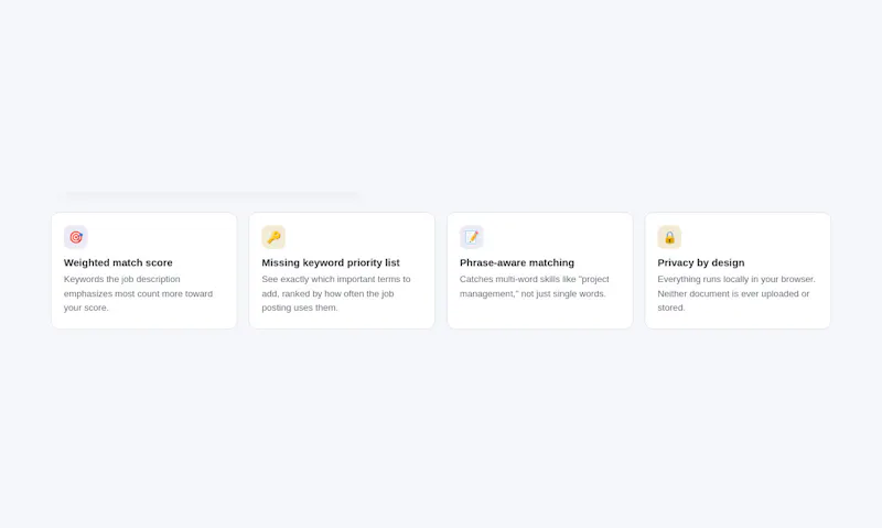 Resume ↔ Job Description Match Checker screenshot 5
