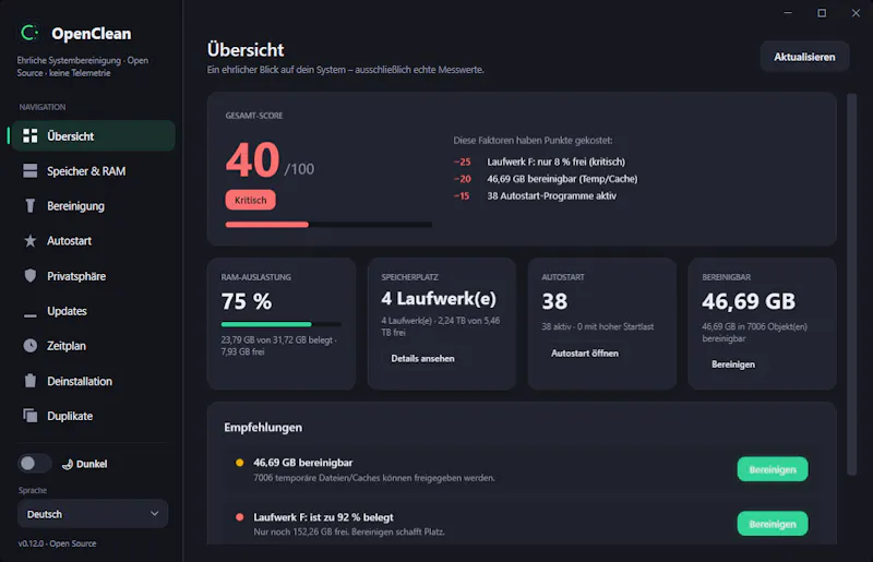 OpenClean screenshot 5