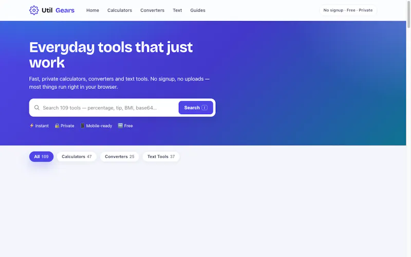 UtilGears screenshot 1