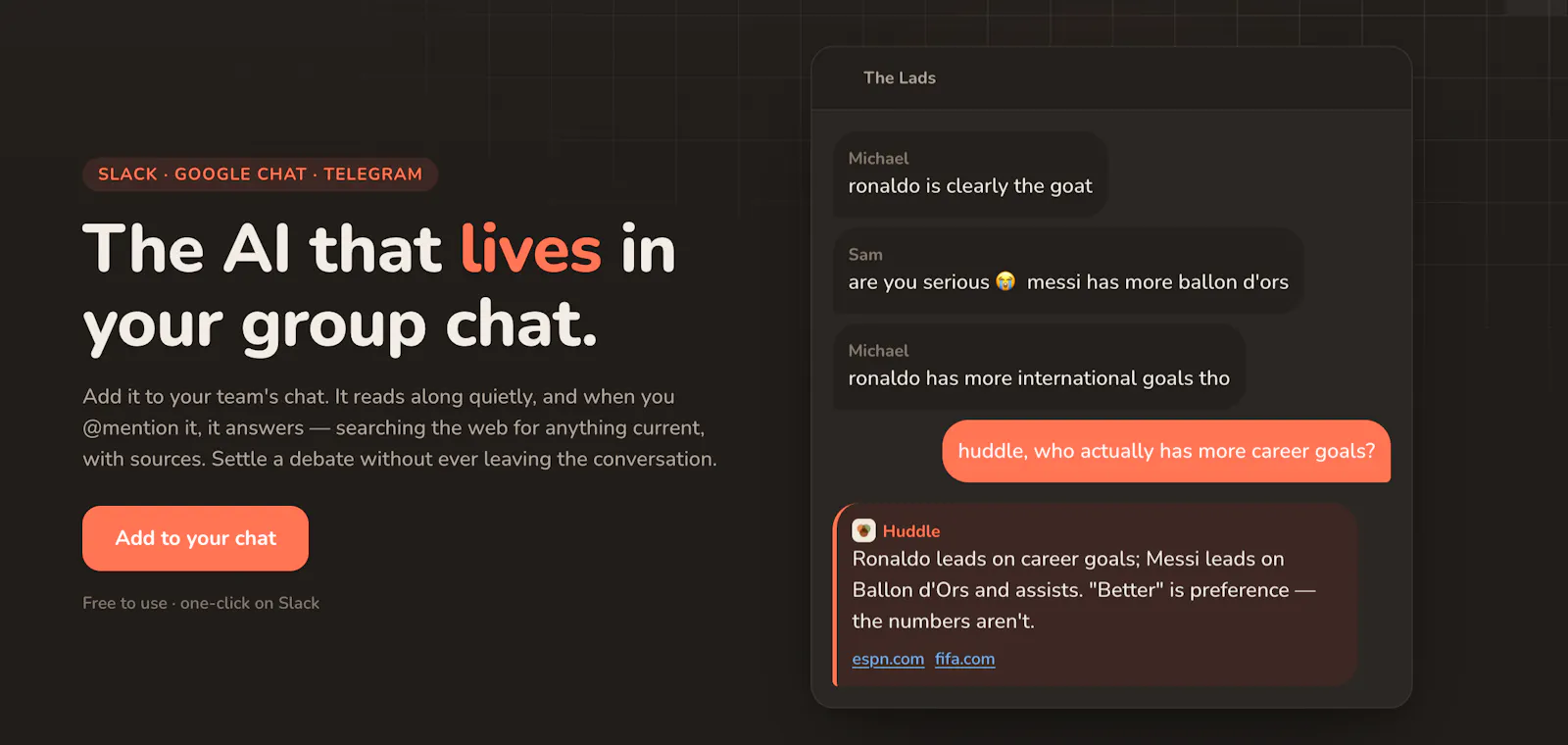 Huddle screenshot 1