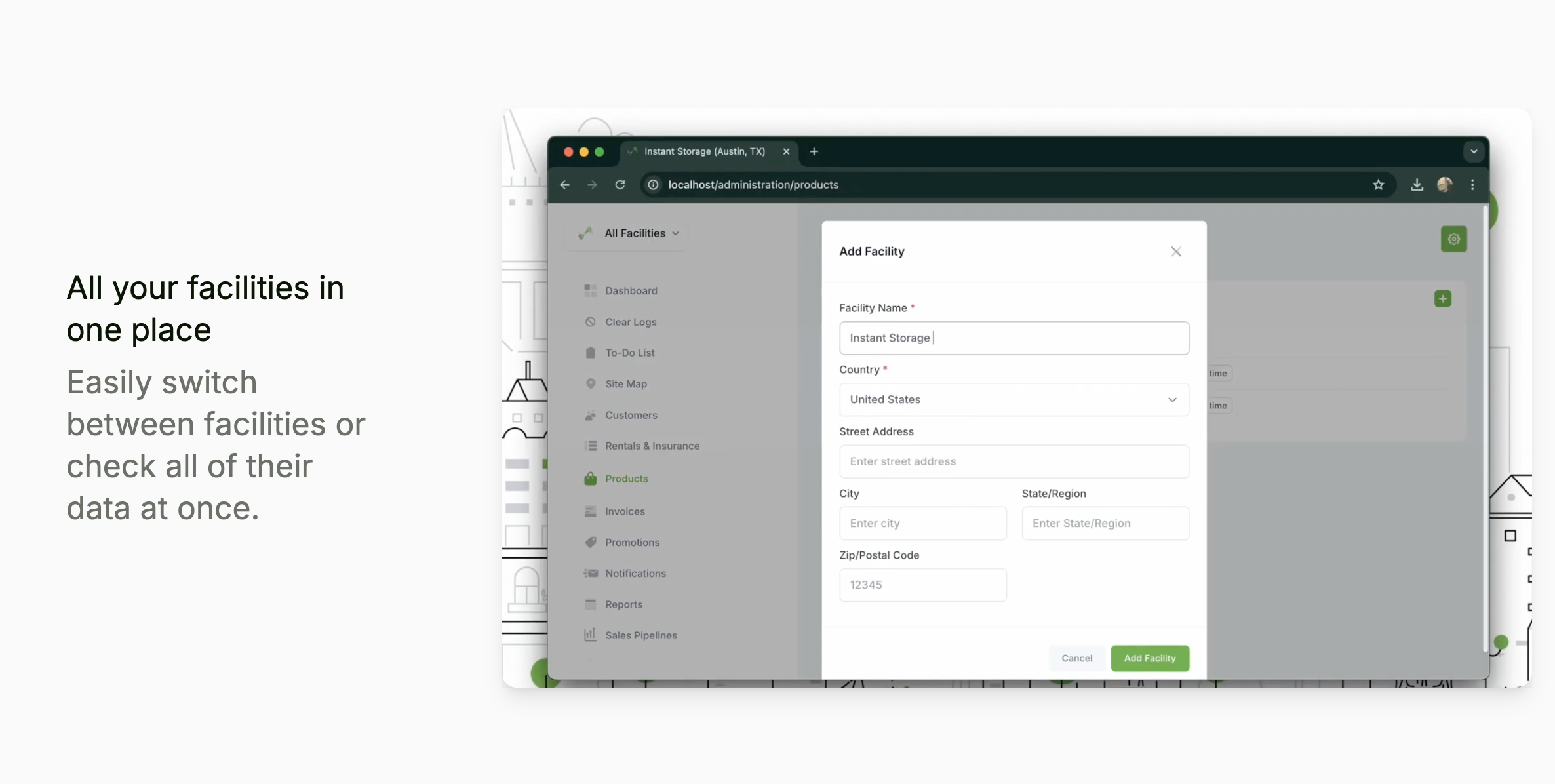 Landlord Self Storage Software - Screenshot 4 showing product features and functionality