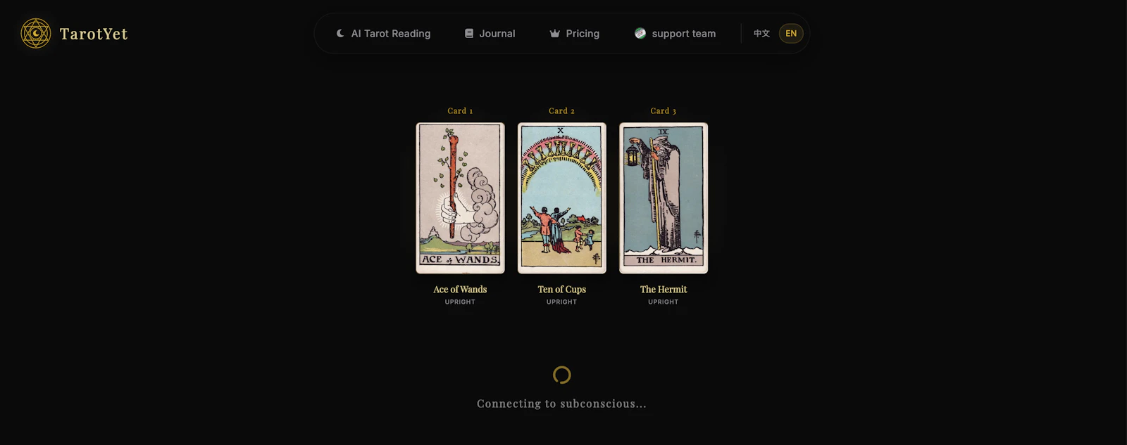 TarotYet screenshot 2