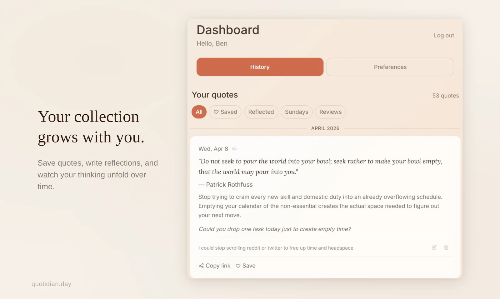 quotidian screenshot 4
