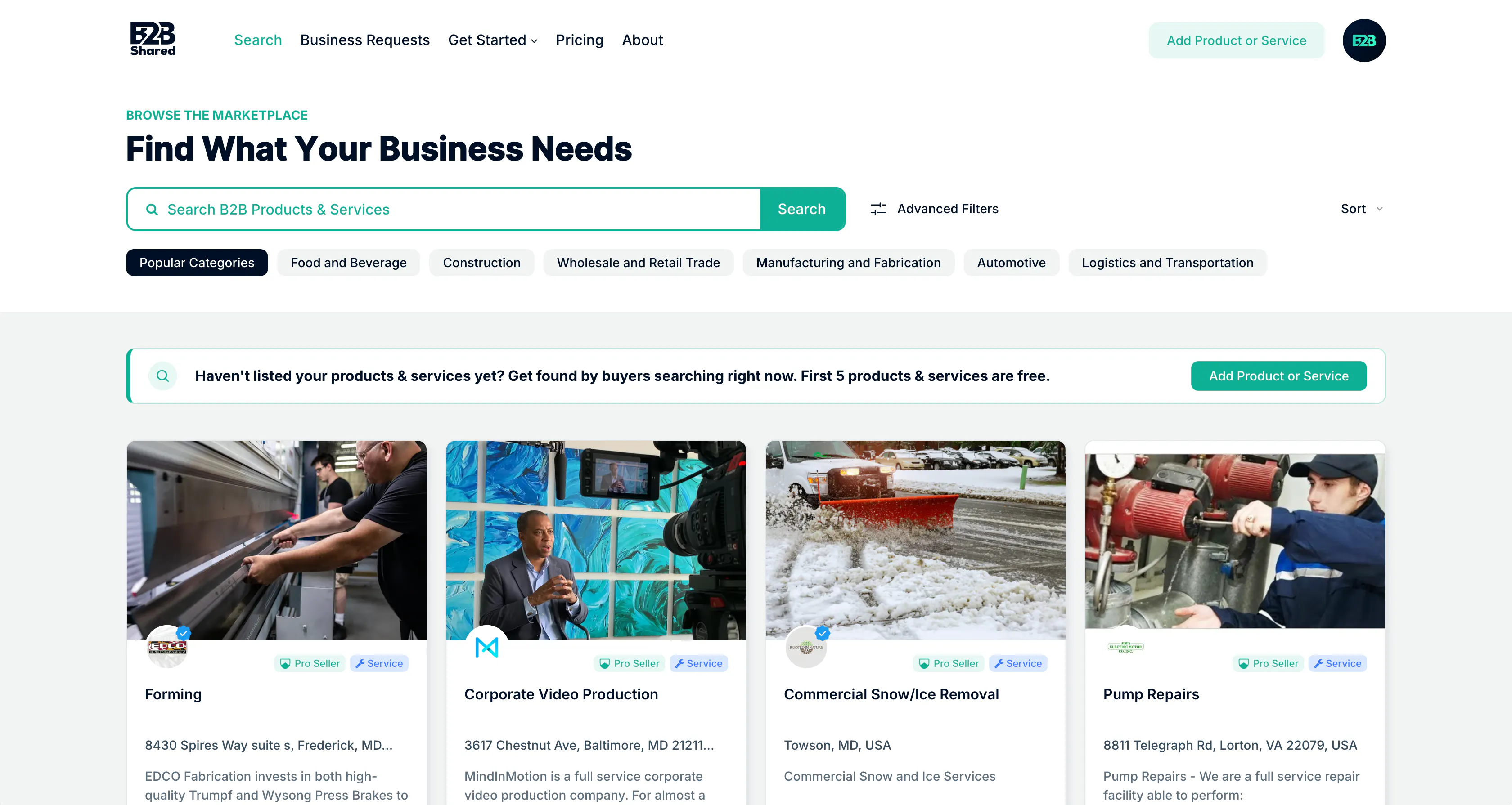 B2B Shared gallery image