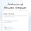 Professional Resume Notion Template
