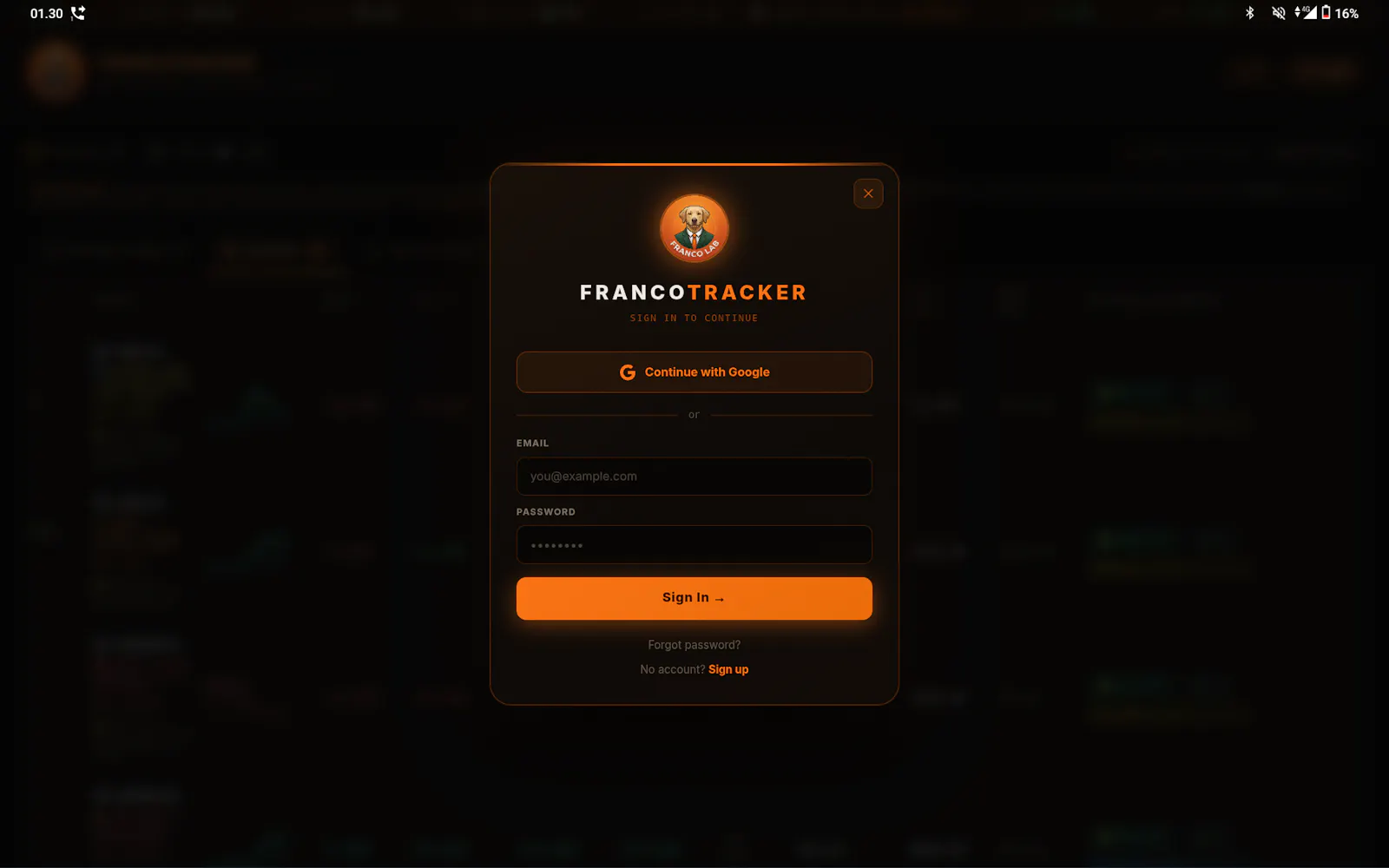 FRANCOTRACKER screenshot 1