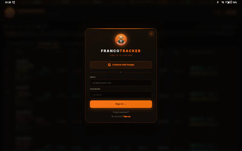 FRANCOTRACKER screenshot 1