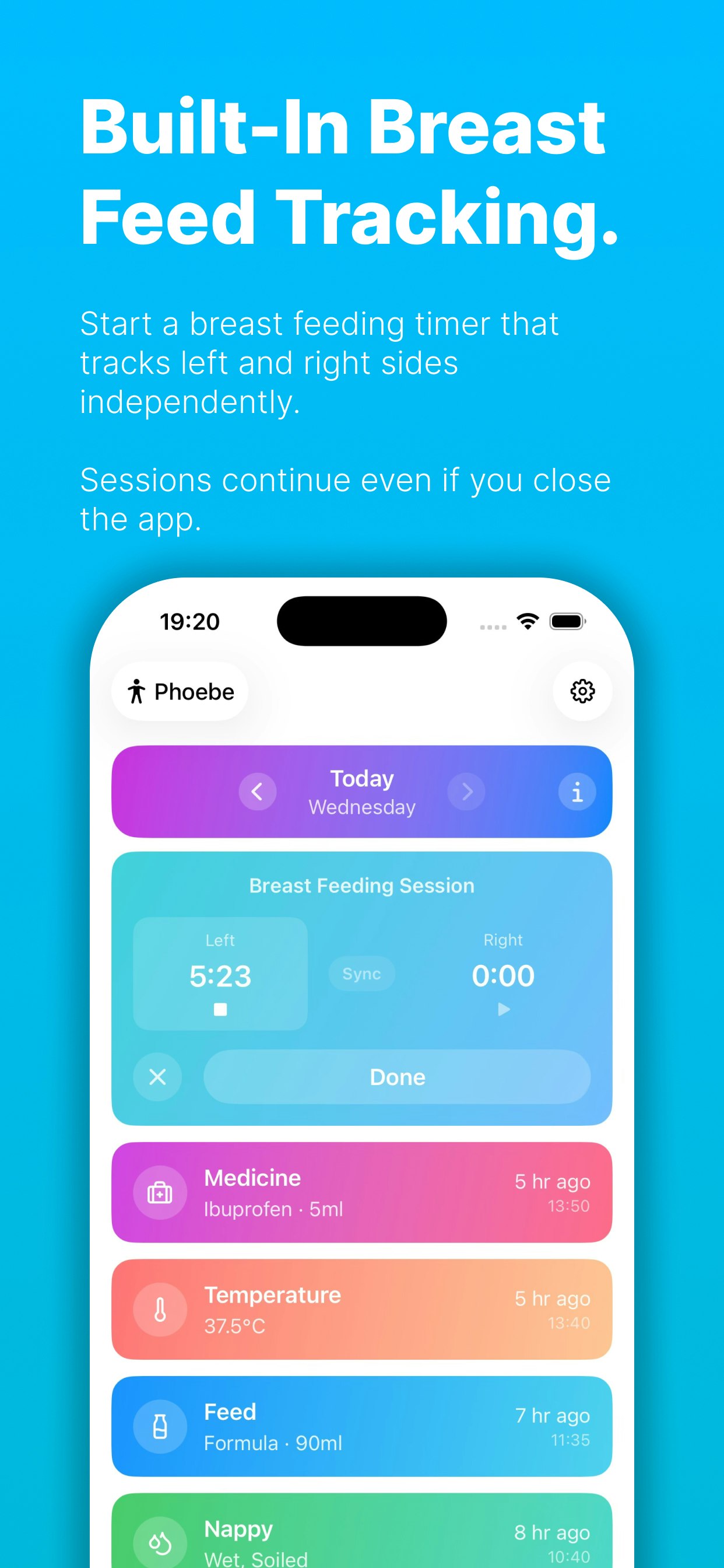 Puffling - Baby Event Tracking - Screenshot 4 showing product features and functionality