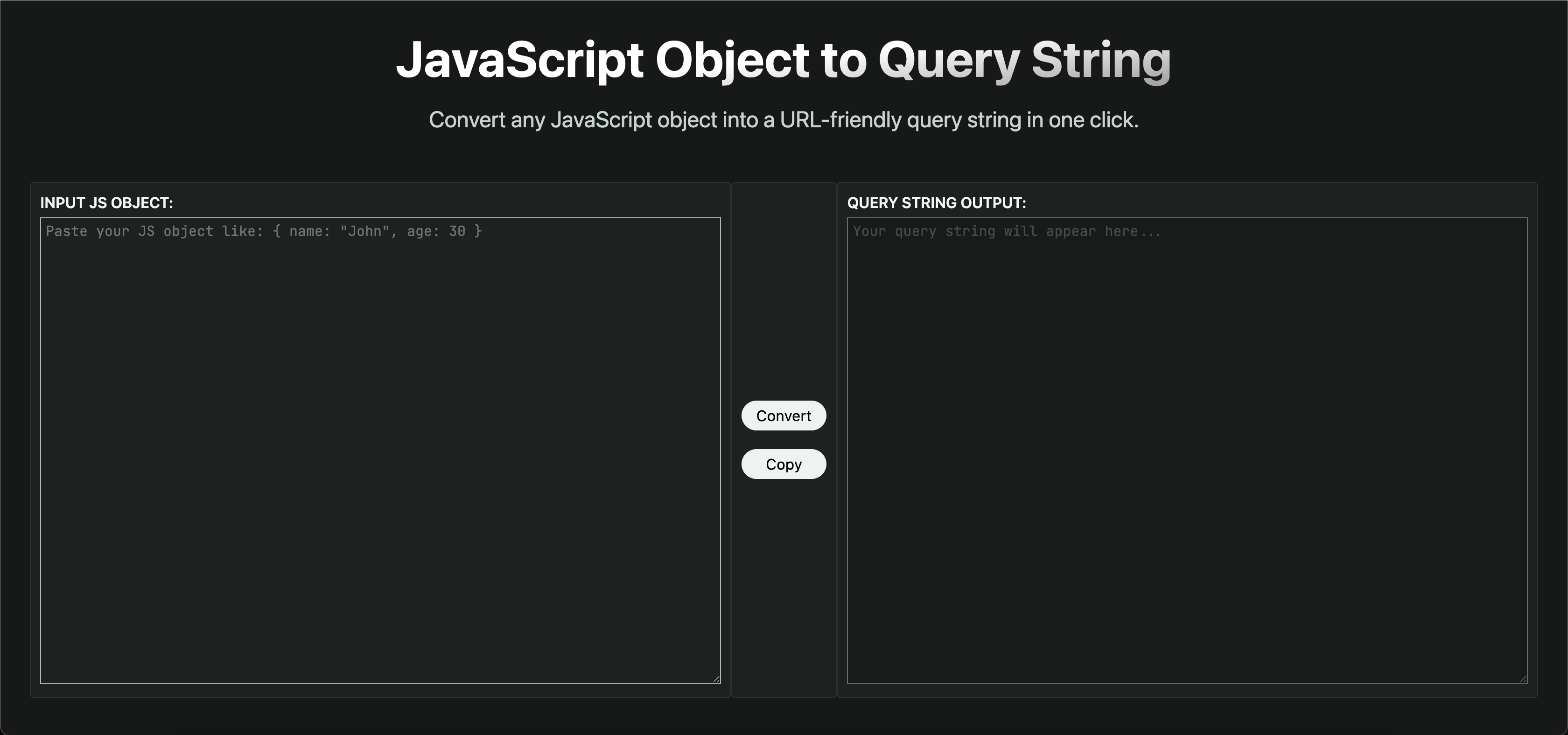 JavaScript 객체에 문자열 - JS 객체를 URL 쿼리 문자열로 쉽게 변환하십시오. 미디어 1