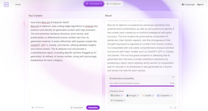 Bexi.ai:Free AI Humanizer & AI Detector gallery image