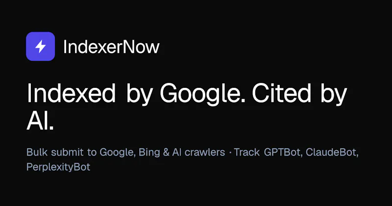 IndexerNow screenshot 2