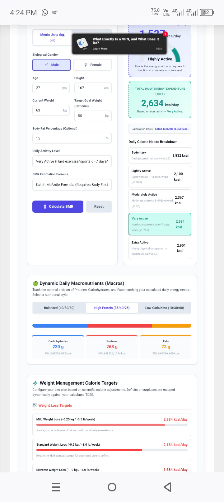 BMR Calculator 2026 gallery image