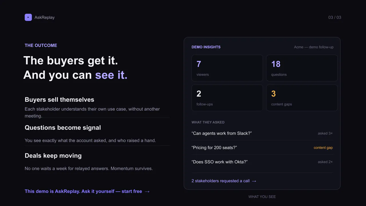 AskReplay gallery image
