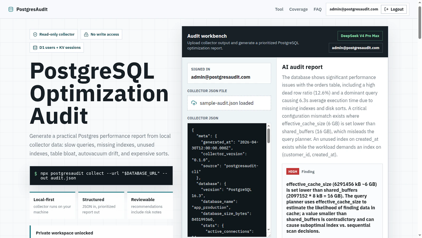PostgresAudit screenshot 5