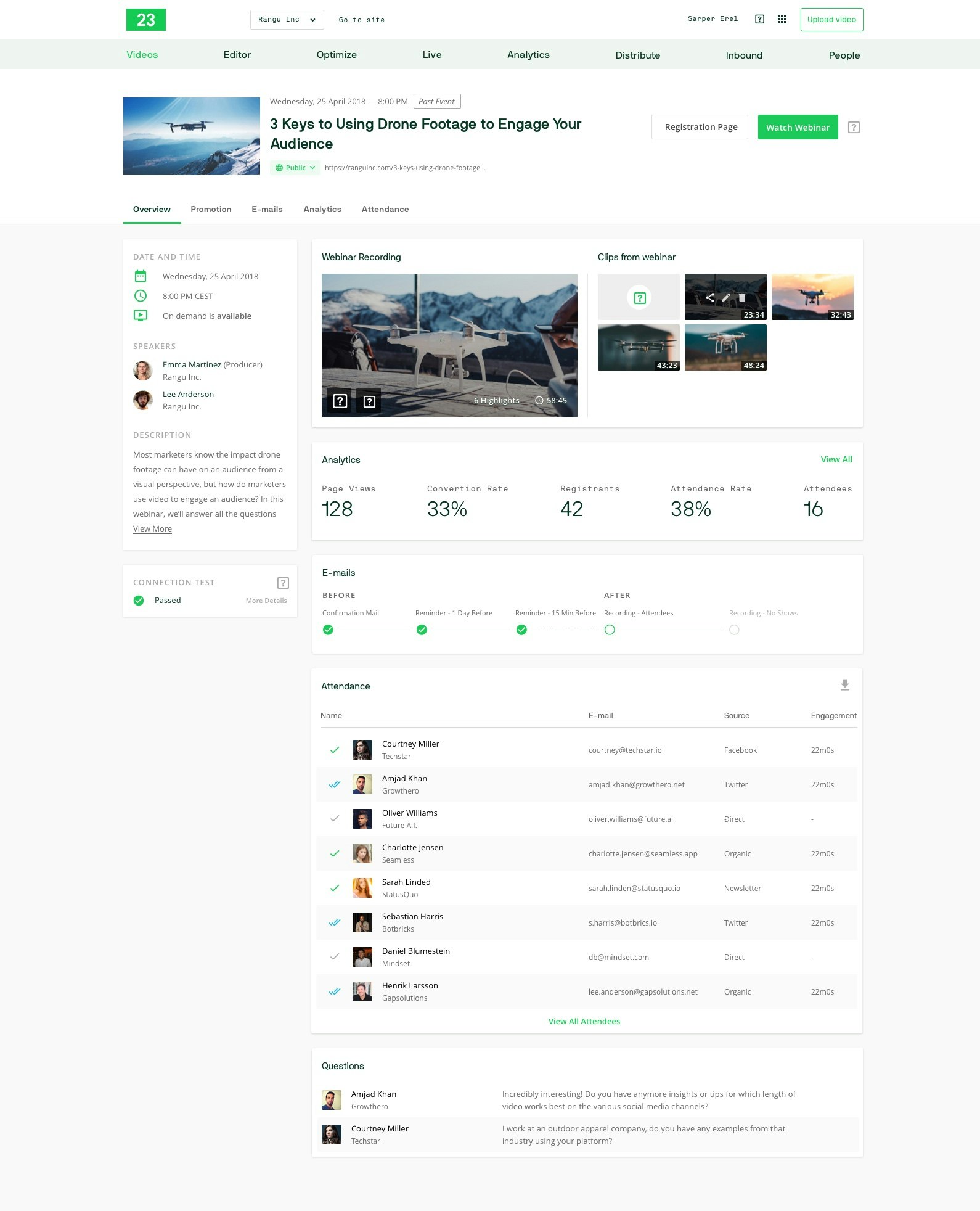TwentyThree Webinars gallery image