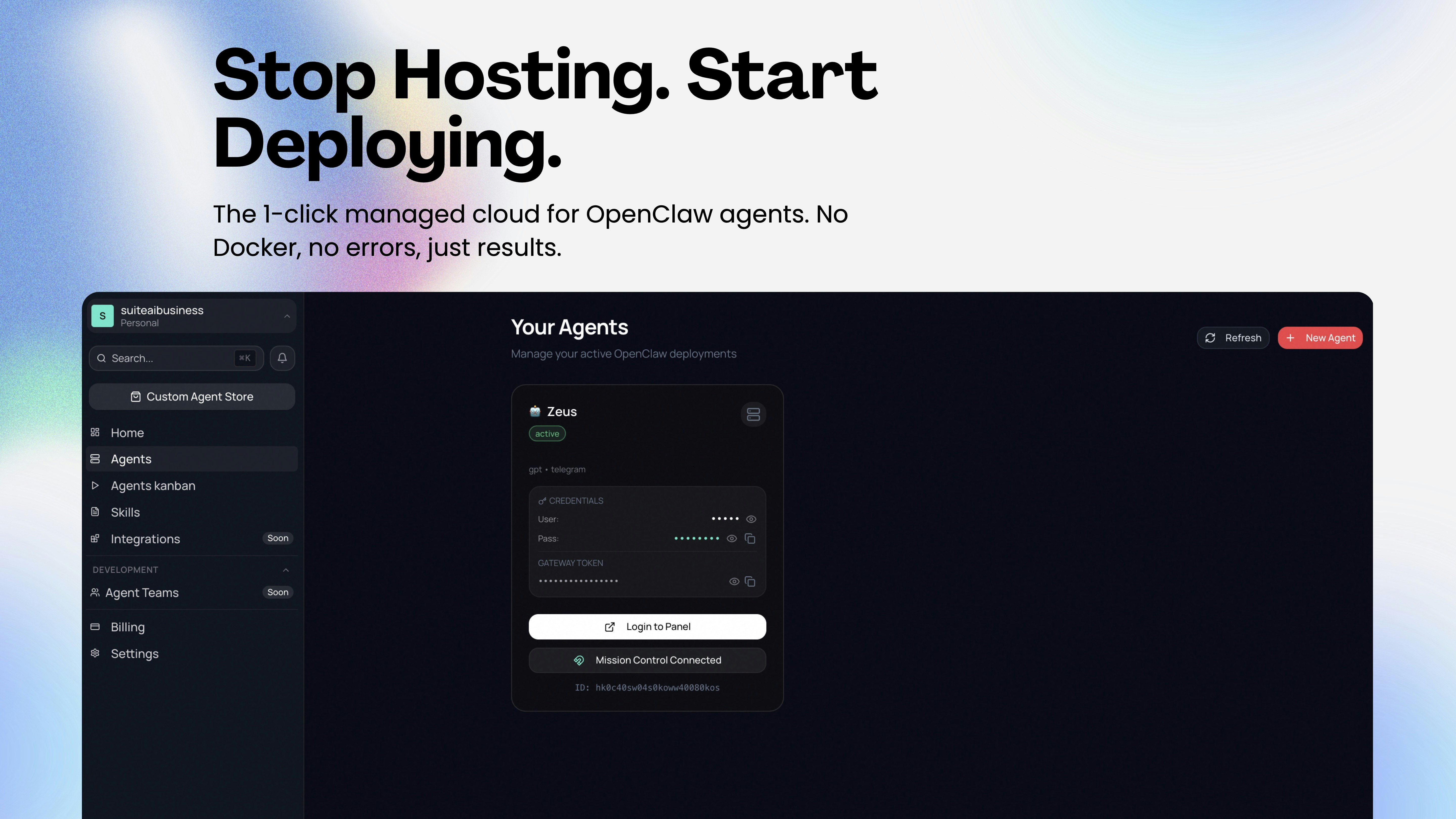 YourClaw: 1-Click Openclaw Orchestration gallery image