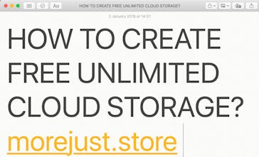 Morejust Store Create Your Own Free Unlimited Cloud Storage Product Hunt