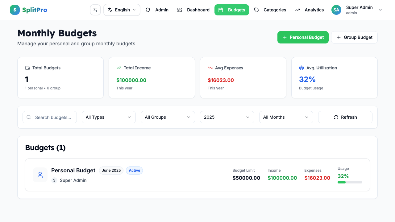 SplitPro - Complete Expense Management gallery image