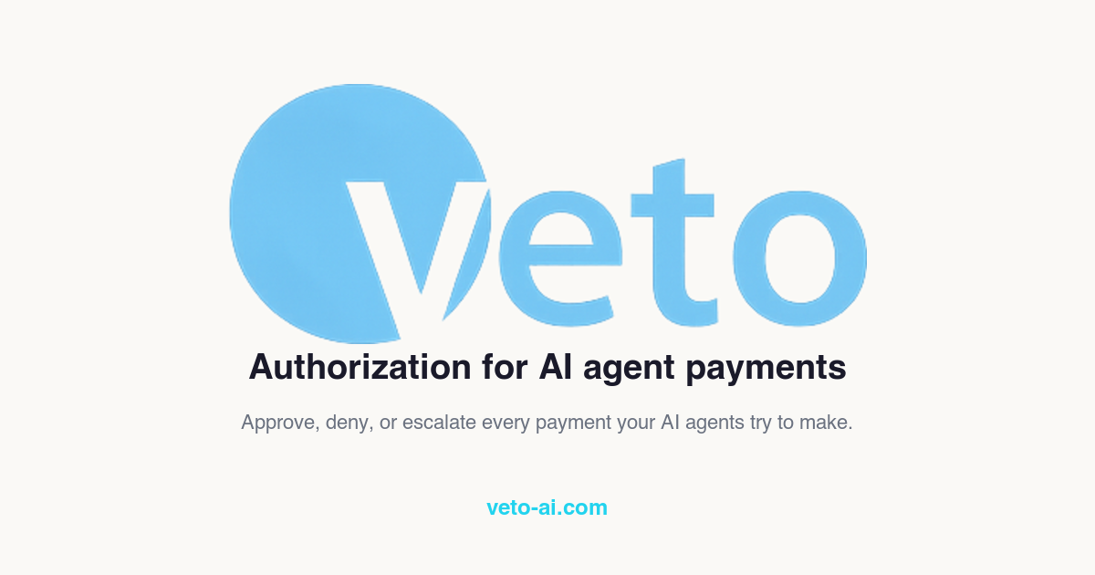Veto - Protect your agent spending gallery image