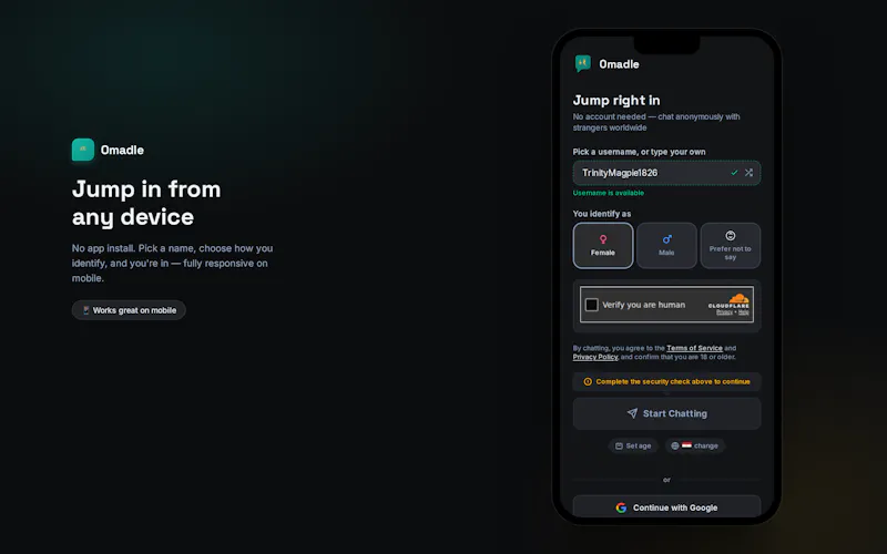 Omadle Chat screenshot 1