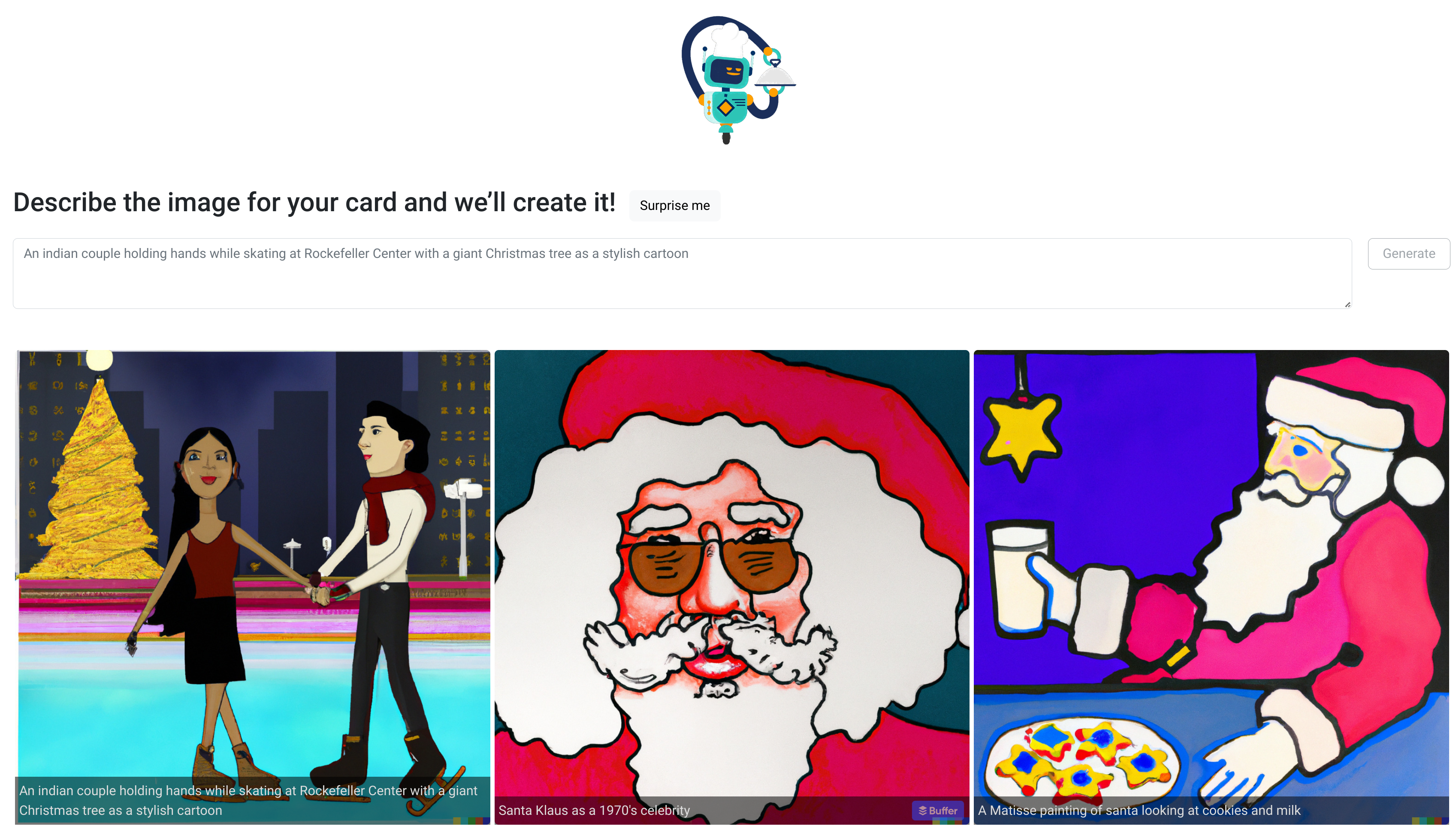 A.I.Generatore di carte di auguri - Crea un biglietto di auguri usando A.I. media 2