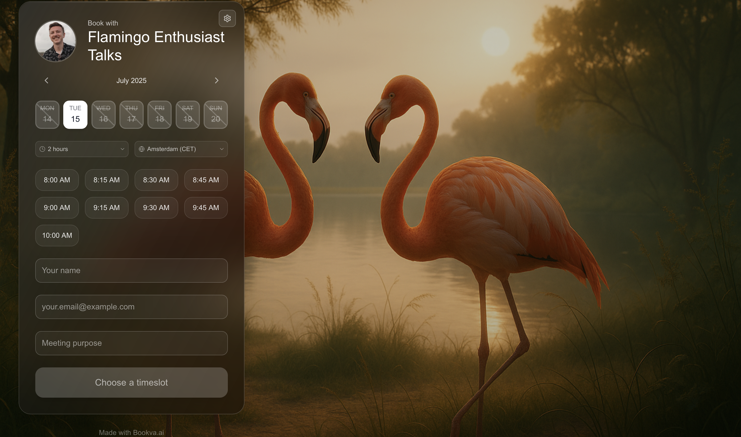 Mídia 9 de Bookva.ai - Se o calendly era bonito como wetransfer e inteligente como chatgpt