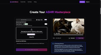 AI ASMR Video Generator gallery image