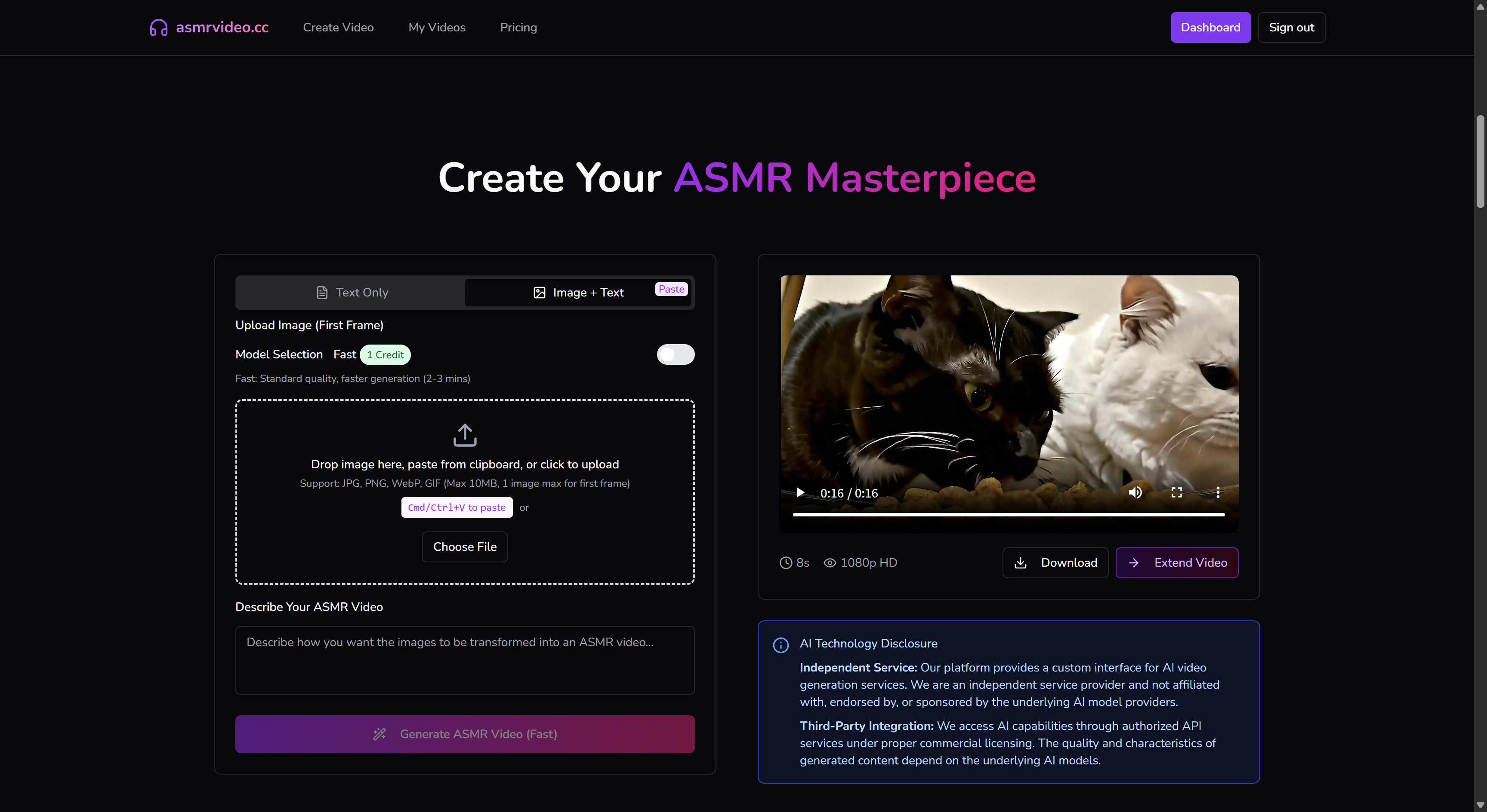 AI ASMR Video Generator - Creazione video ASMR alimentata dall'IA in pochi secondi media 5
