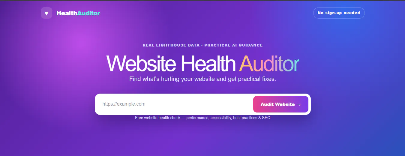 Website Health Auditor gallery image