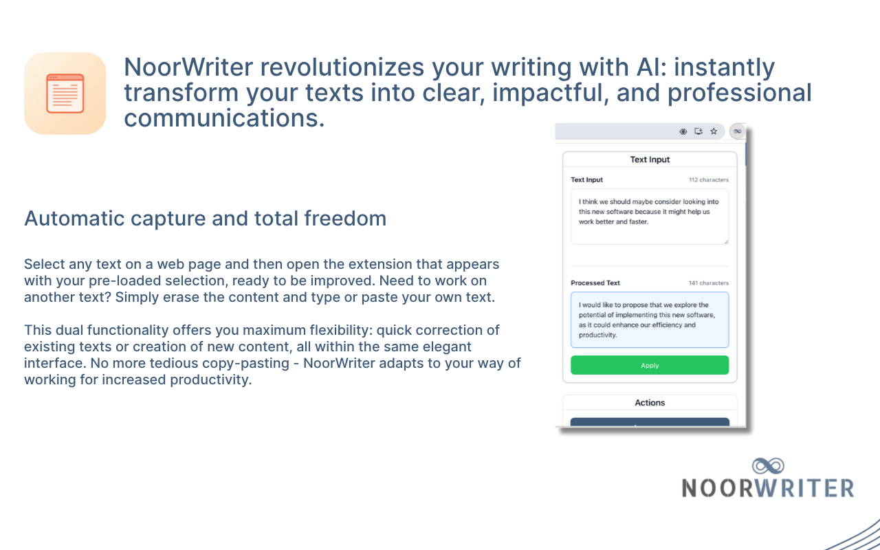 NoorWriter - AI Writing Assistant screenshot 3 NoorWriter - AI Writing Assistant screenshot 3