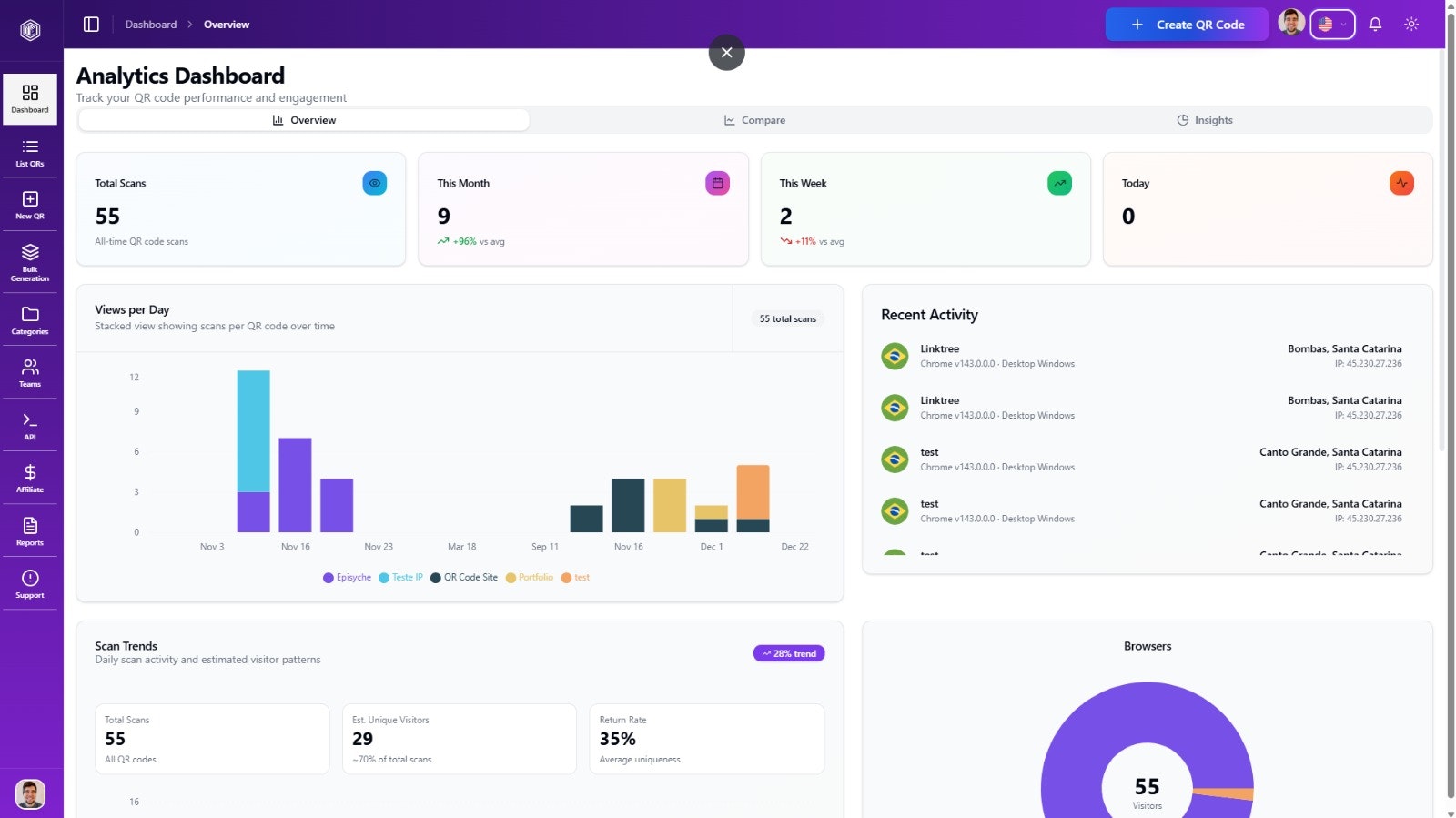 QR Smart Code (v2) - Screenshot 2 showing product features and functionality