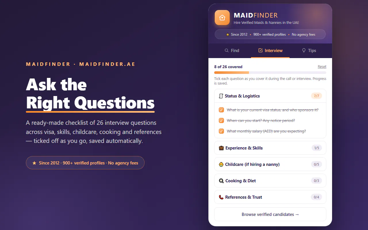 MaidFinder — Hire the Right Maid in UAE gallery image