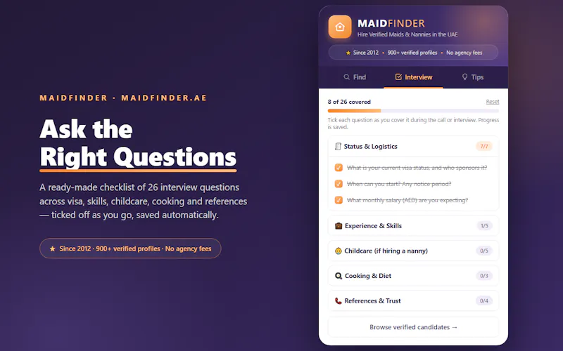 MaidFinder — Hire the Right Maid in UAE screenshot 3