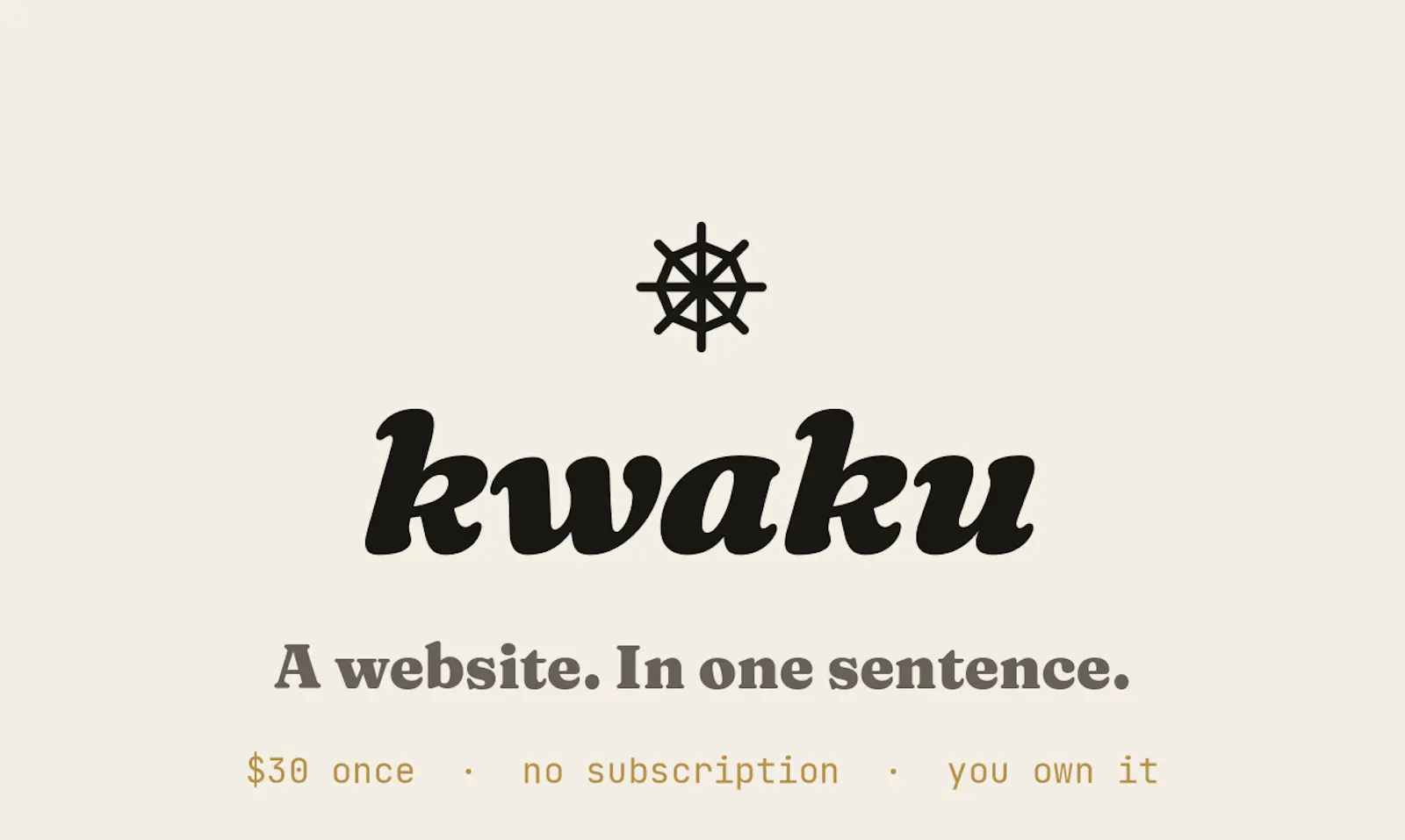 Kwaku — Zero-subscription web builder screenshot 1