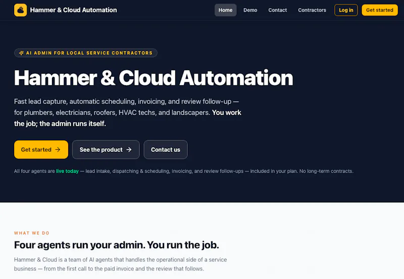Hammer & Cloud Automation screenshot 2