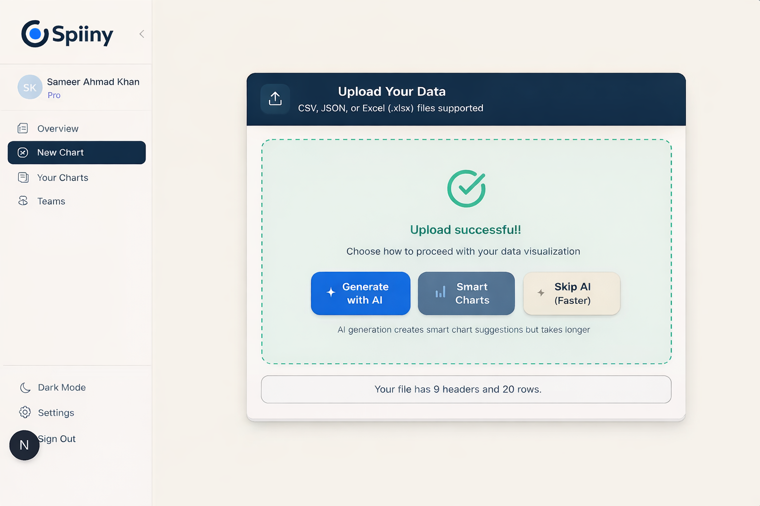 Spiiny - Main product screenshot demonstrating key features and user interface