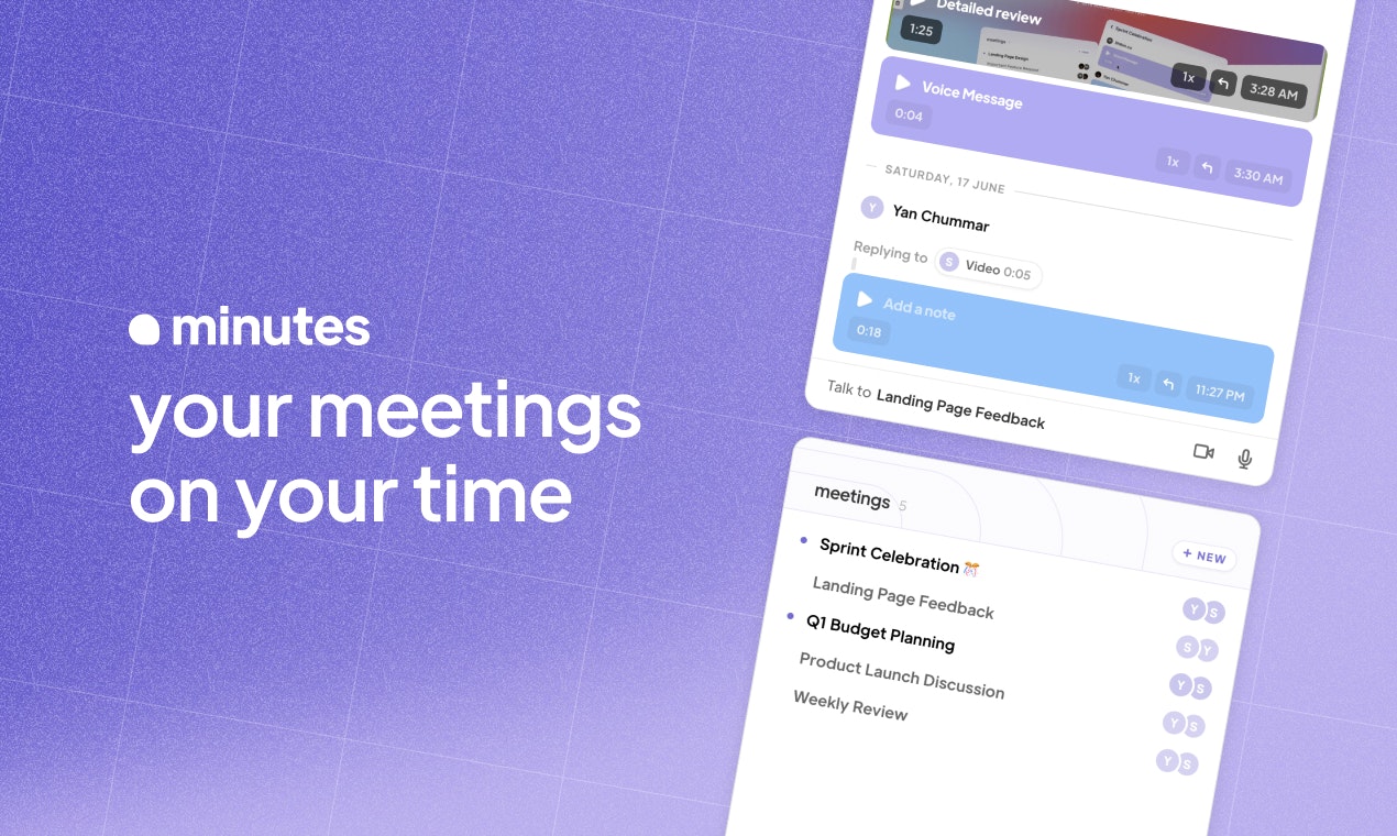 startuptile Minutes-Make your meetings async with voice and video