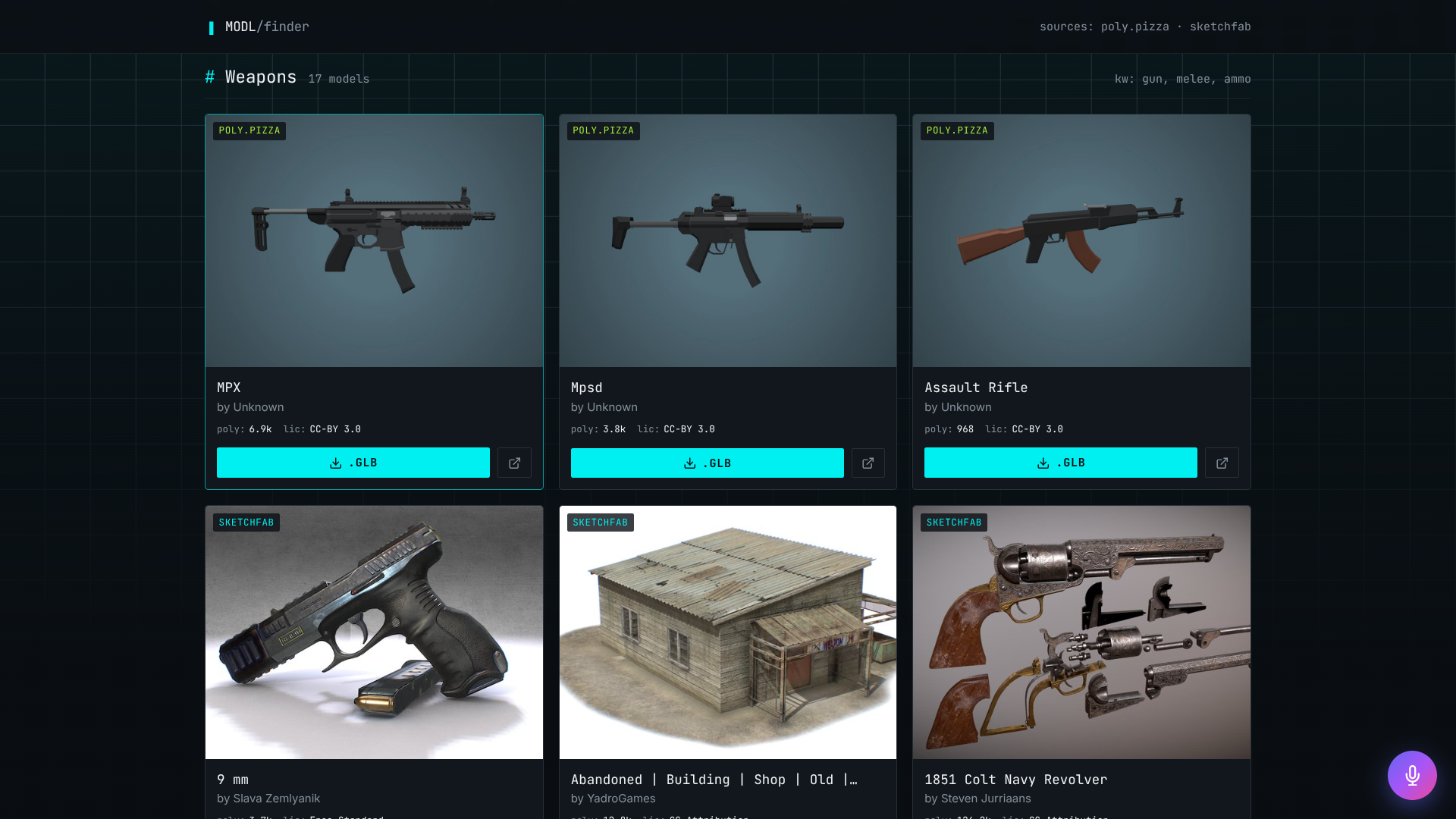 MODL // 3D asset finder for game devs gallery image