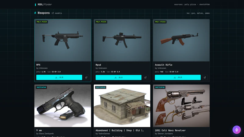 MODL // 3D asset finder for game devs screenshot 4