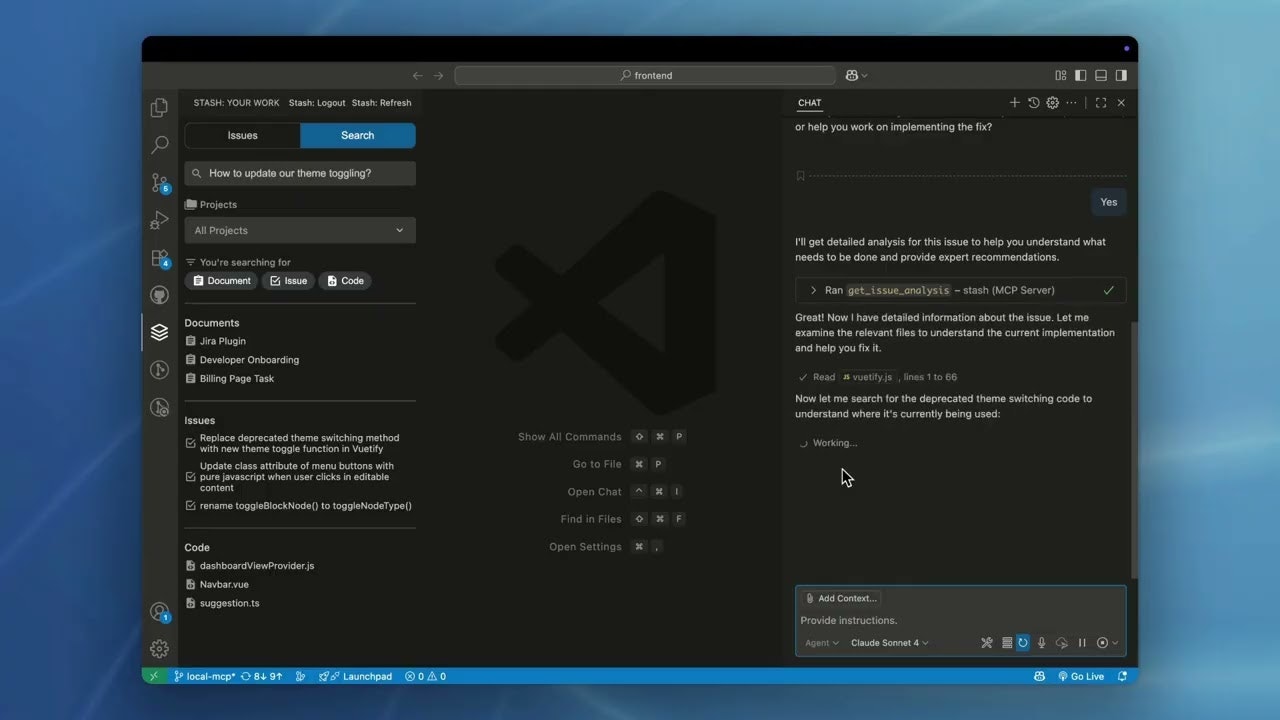 Stash MCP Server: Empowering AI Agents with Development Context