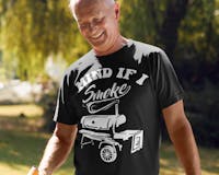 Mind If I Smoke BBQ Lover - Unisex Classic T-Shirt media 2