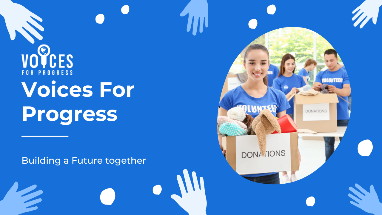 Voices for progress - Product Hunt launch logo and brand identity