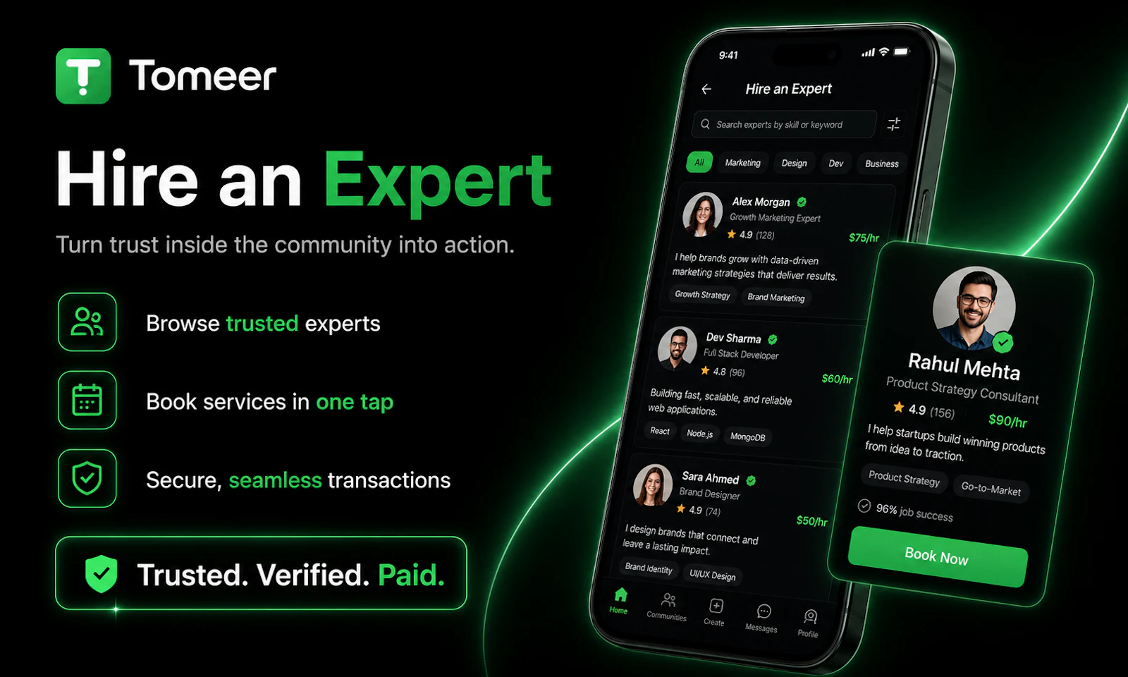 Tomeer - Communities and Marketplace screenshot 2